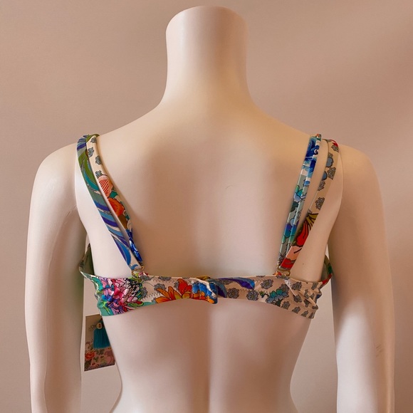 NWT Johnny Was Floral Swim Bikini Top - Picture 5 of 8